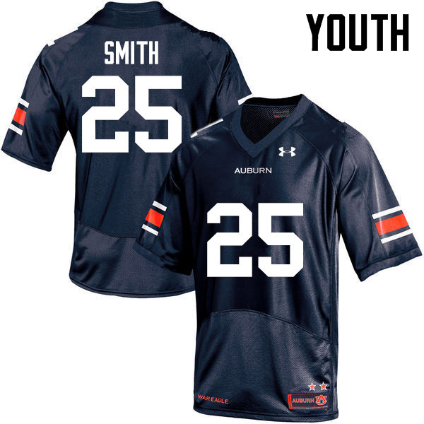 Youth Auburn Tigers #25 Jason Smith College Football Jerseys-Navy